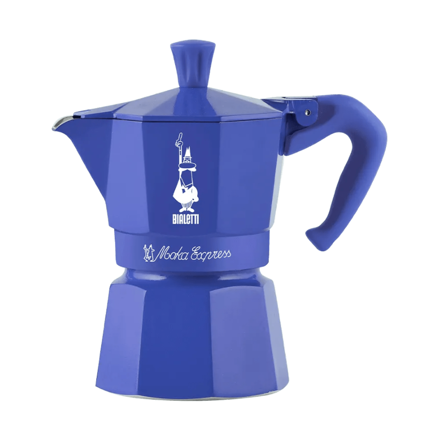 Bialetti Fruit Collection Moka Express 3-Cup Stovetop Espresso Maker, Deep Blue
