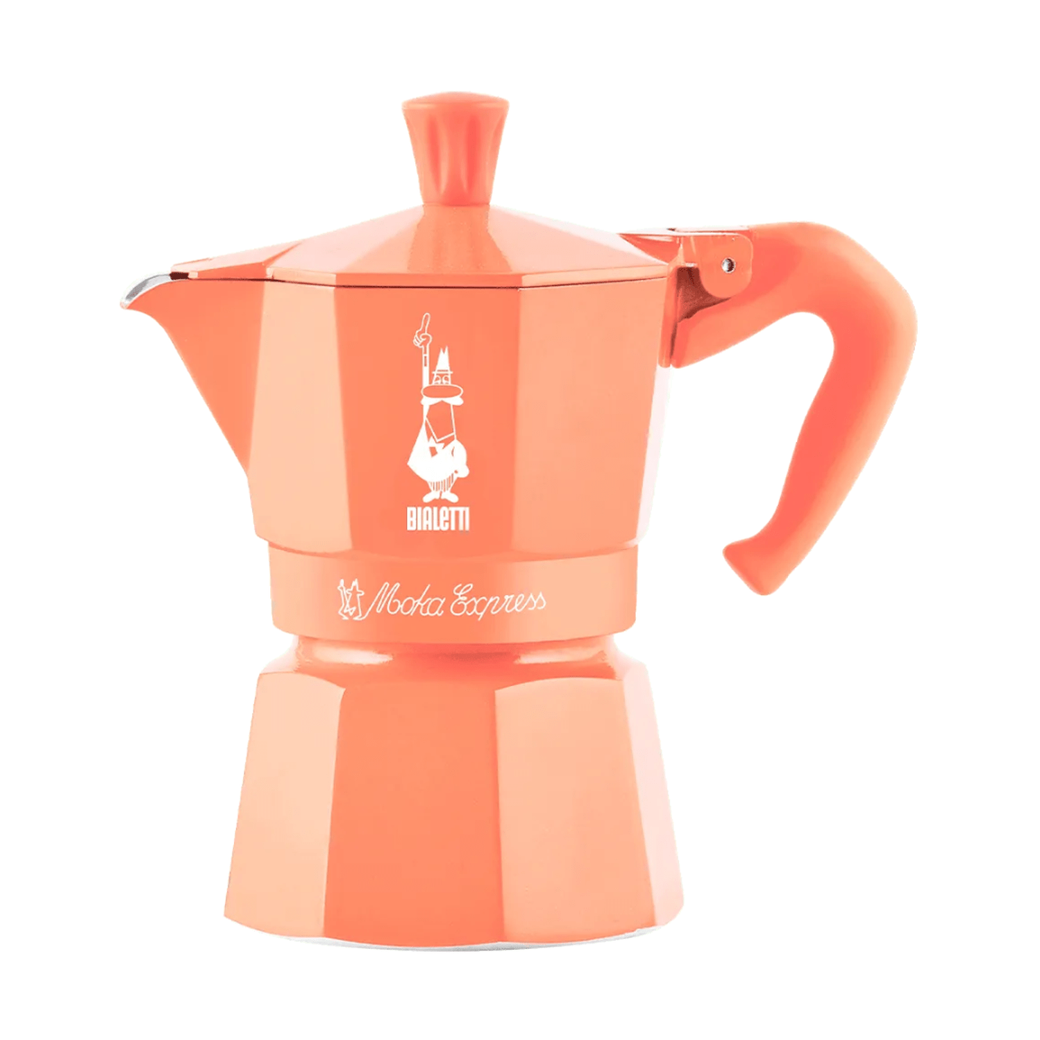 Bialetti Fruit Collection Moka Express 3-Cup Stovetop Espresso Maker, Orange
