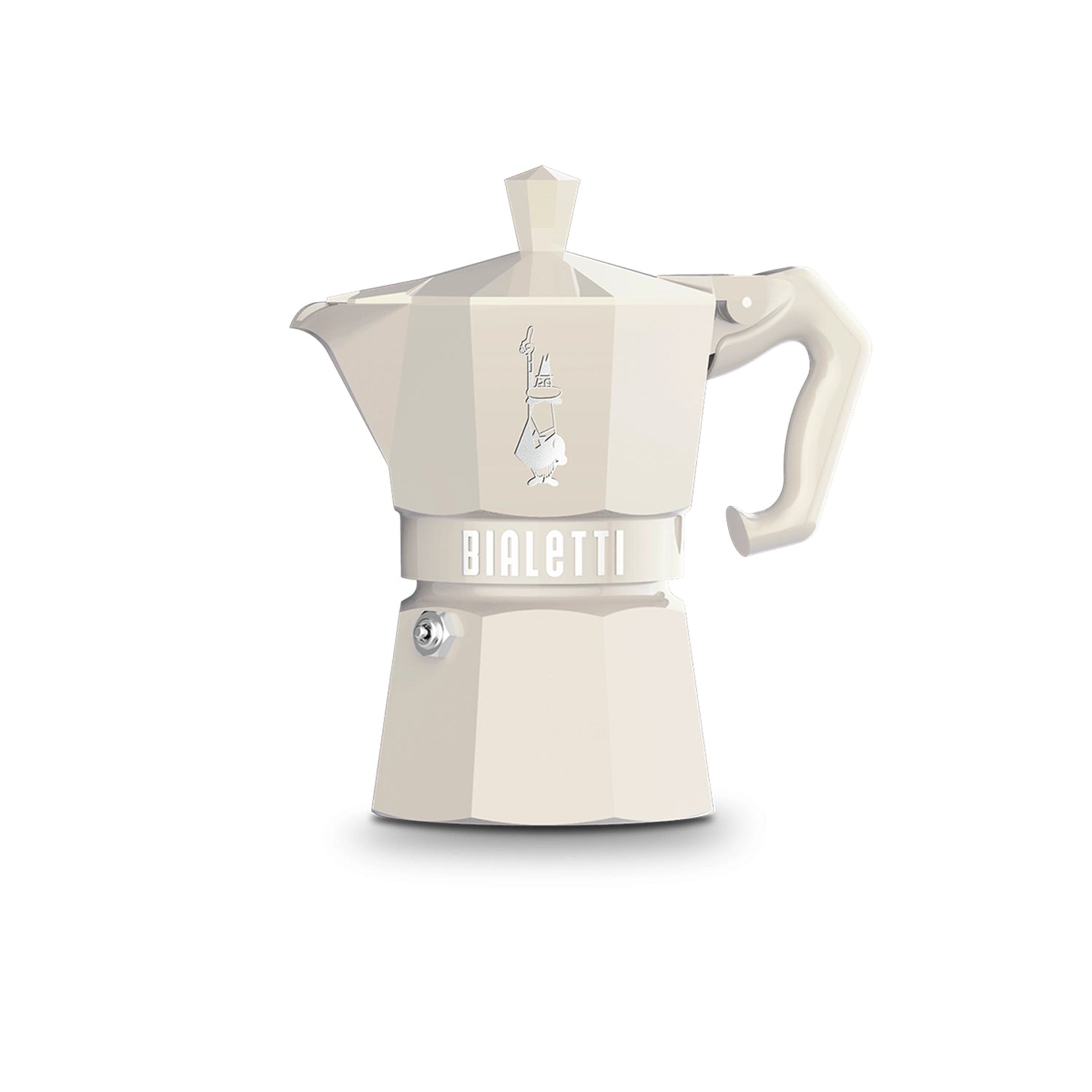 Bialetti Moka Exclusive 3 Cup Stovetop Espresso Maker, Cream