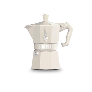 Bialetti Moka Exclusive 3 Cup Stovetop Espresso Maker, Cream