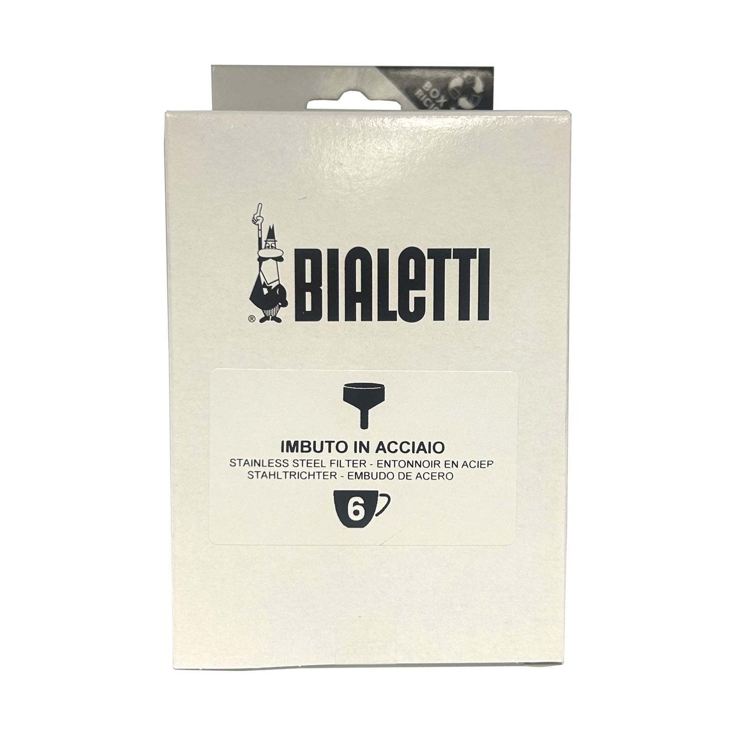 Bialetti - SS 6 Cup Funnel Replacement - CF303448CAD-006