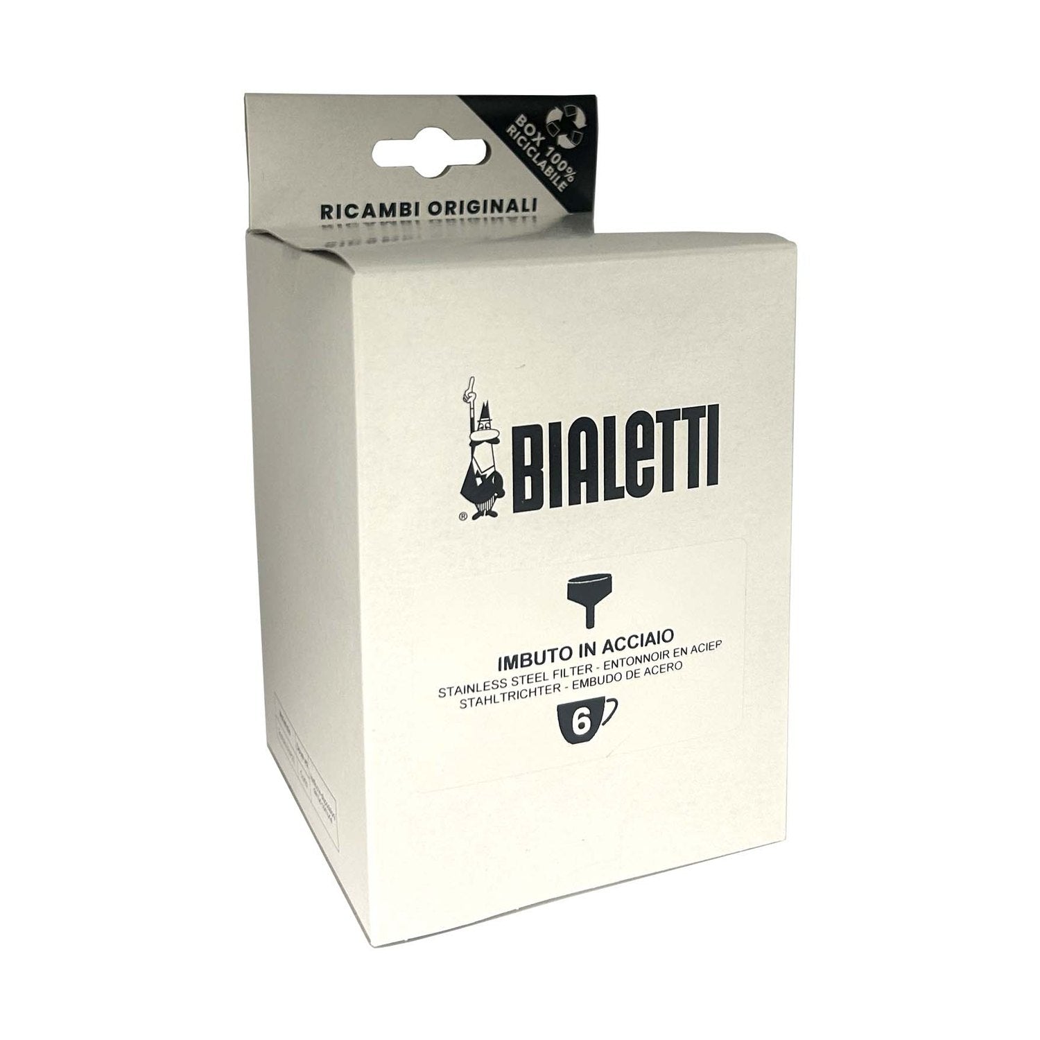 Bialetti - SS 6 Cup Funnel Replacement - CF303448CAD-006