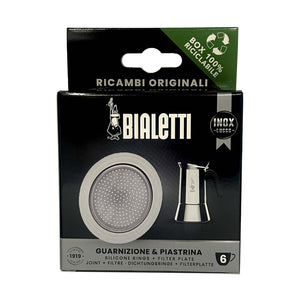 Bialetti SS 6 Cup Replacement Rubber Gasket/Filter#303443