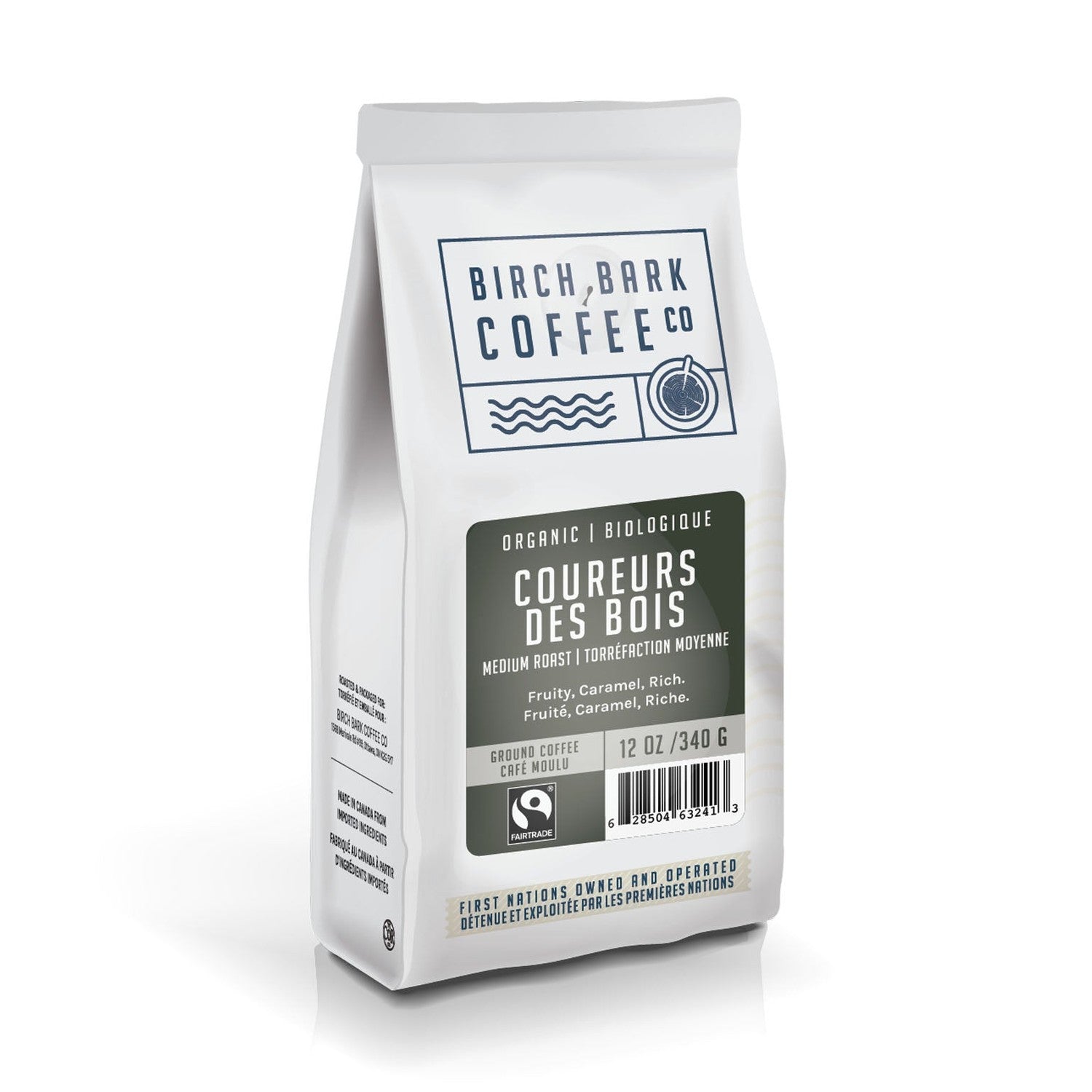 Birch Bark Coureurs Des Bois FTO Ground Coffee, 12 oz