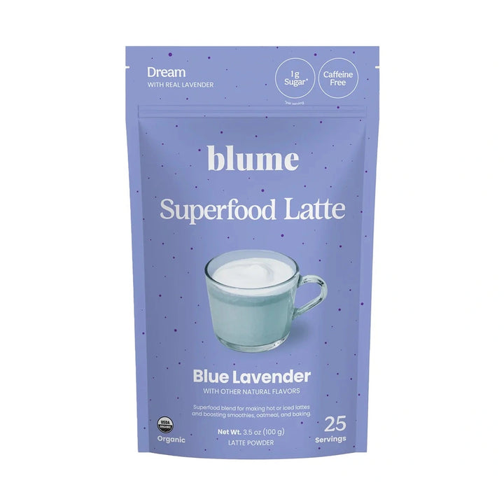 Blume Blue Lavender Blend Superfood Latte Mix, 100g