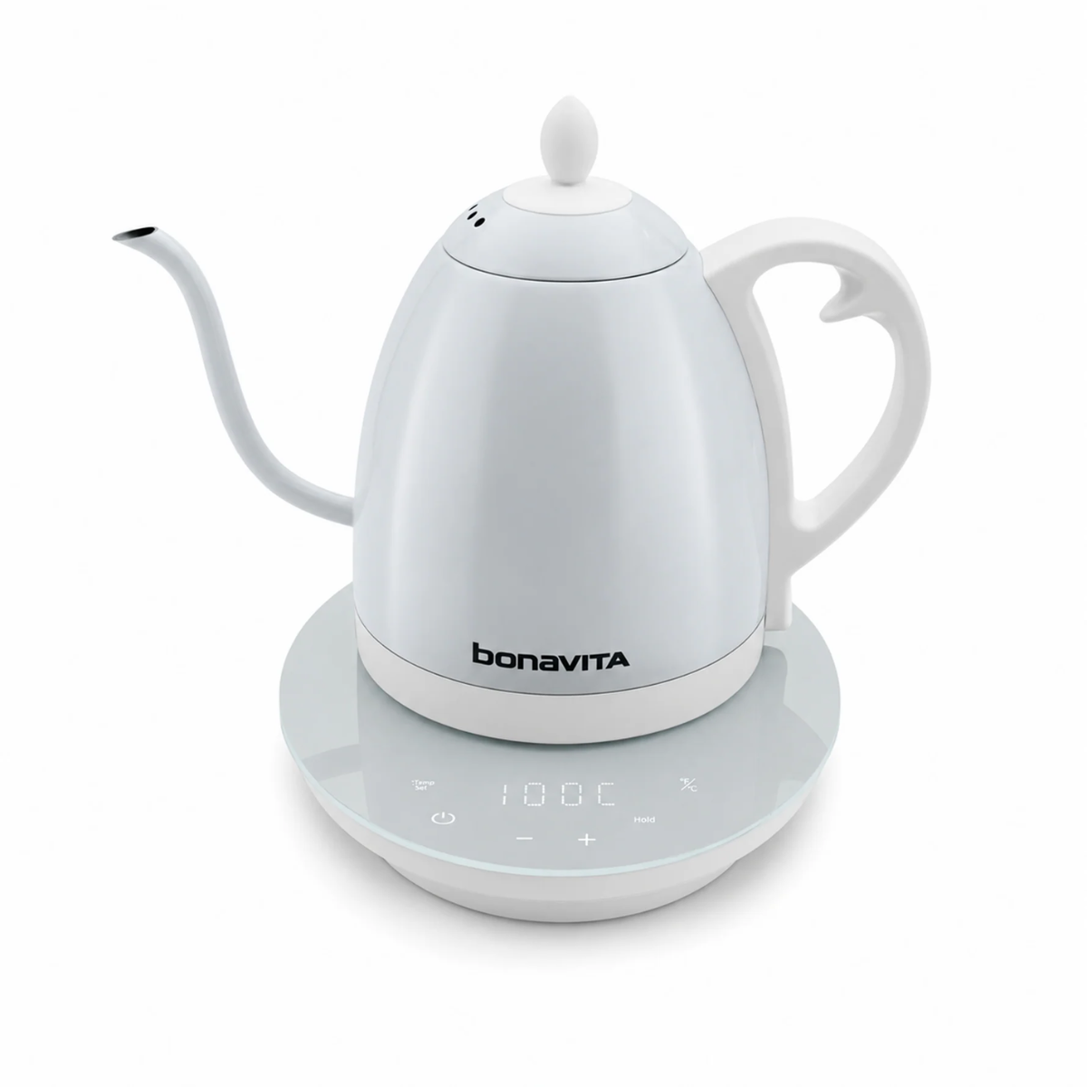 Bonavita Cosmopolitan 1L Gooseneck Precision Temperature Control Kettle, White