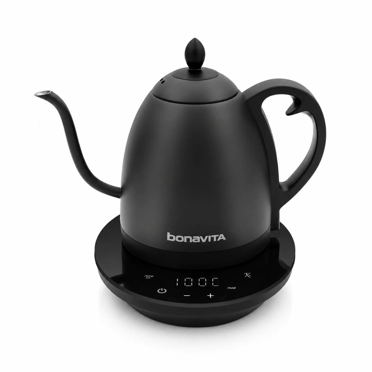 Bonavita Cosmopolitan 1L Gooseneck Precision Temperature Control Kettle, Black