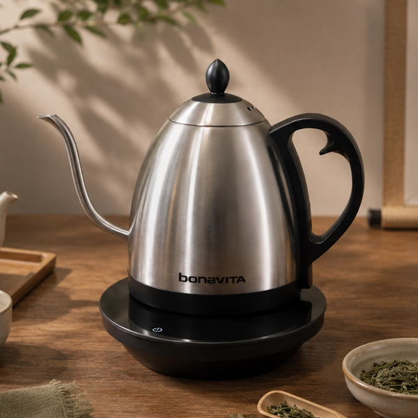 Bonavita Cosmopolitan 1L Gooseneck Precision Temperature Control Kettle, Stainless Steel