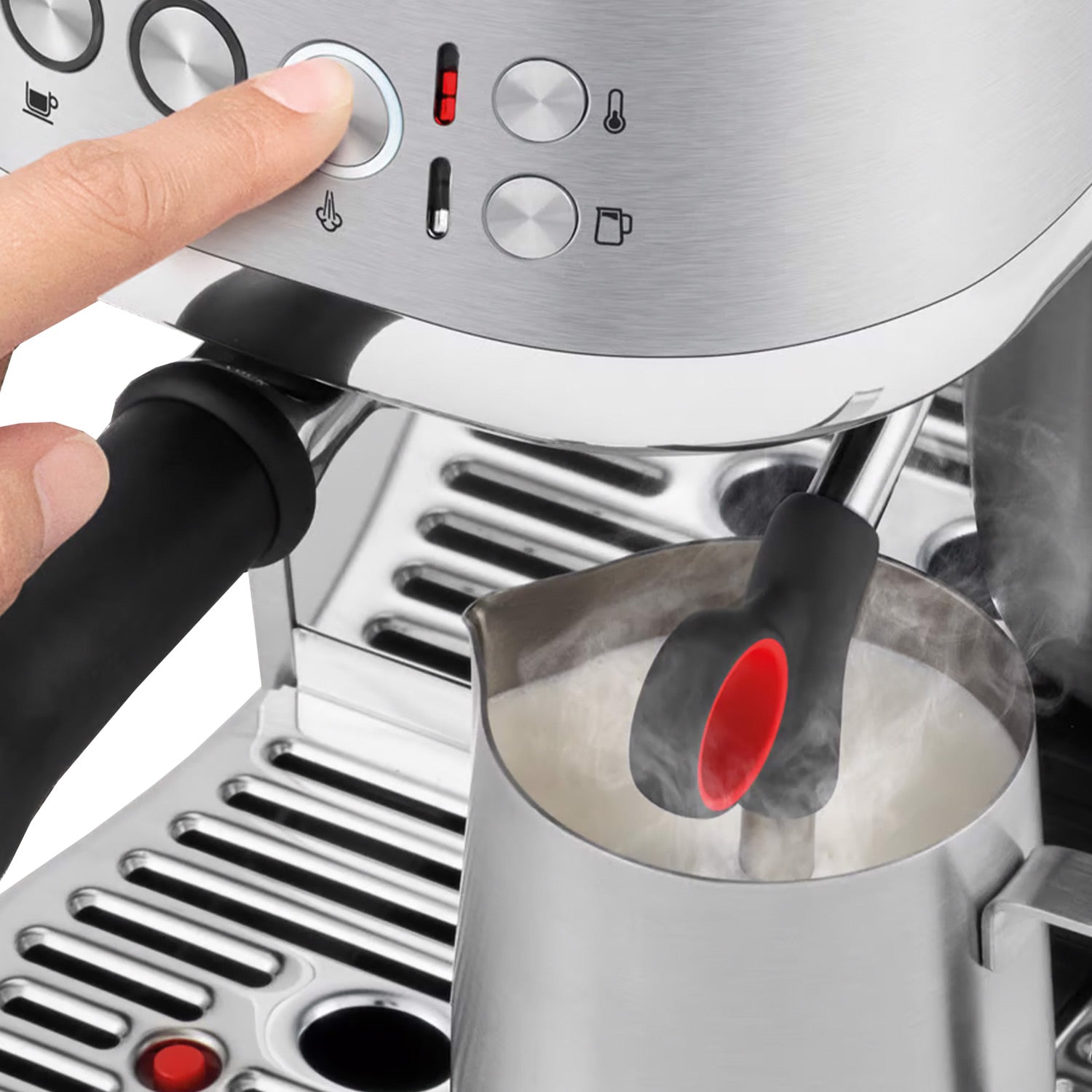 Breville Bambino Plus Automatic Espresso Machine, Red Velvet #BES500RVC1BUC1