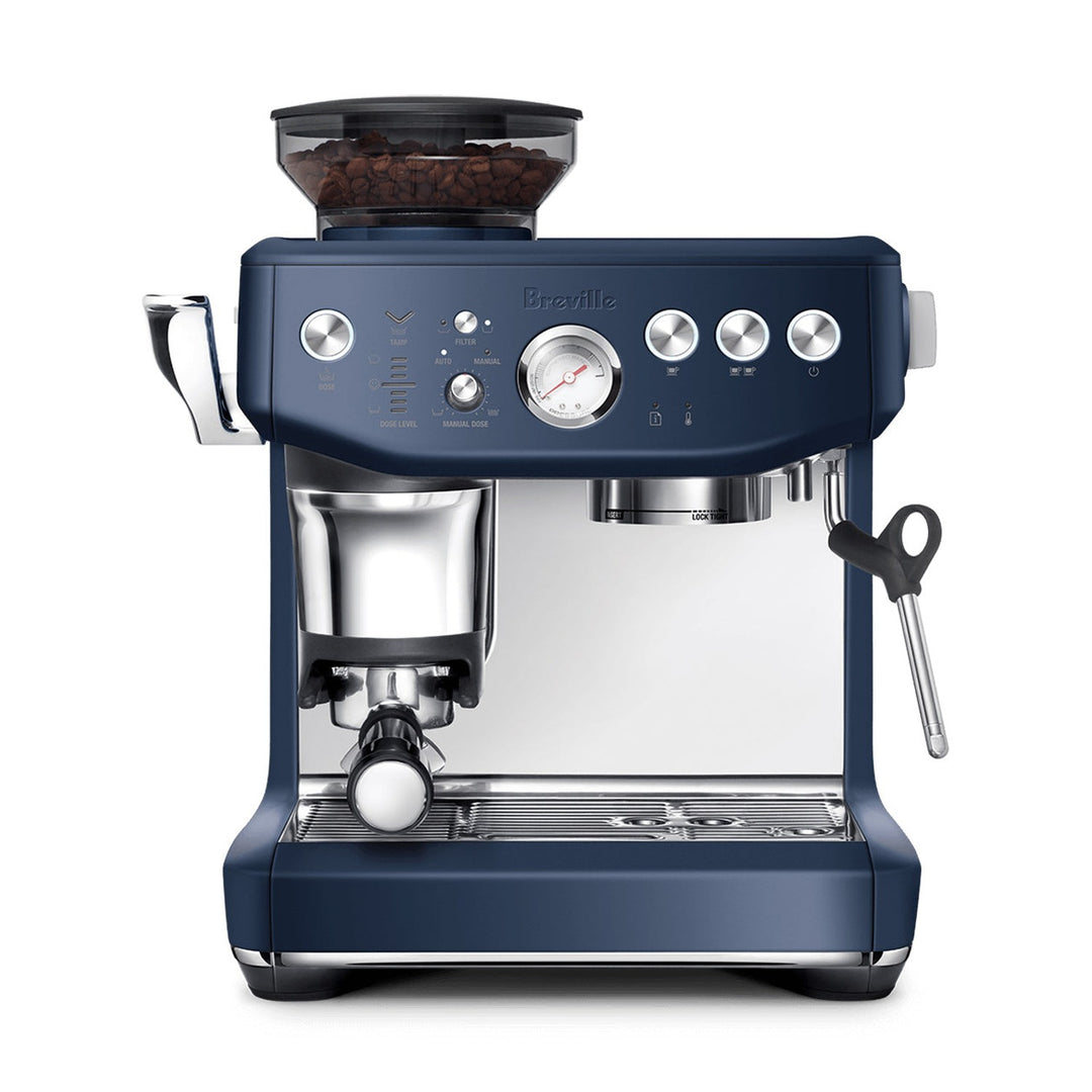 Breville Barista Express Impress Automatic Espresso Machine, Damson Blue 