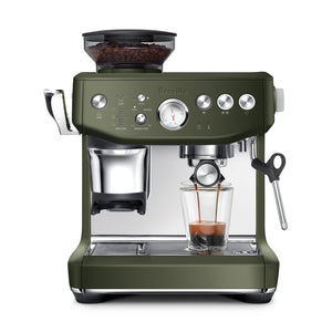 Breville Barista Express Impress Espresso Machine, Olive Tapenade #BES876OLT1BNA1
