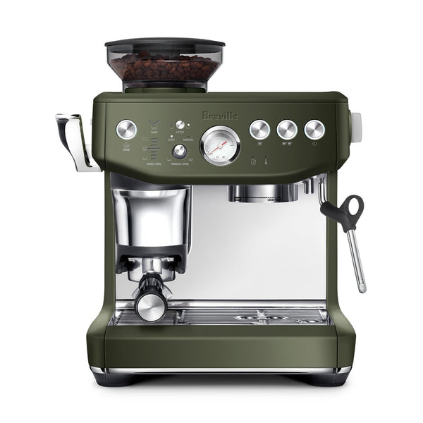 Breville Barista Express Impress Espresso Machine, Olive Tapenade #BES876OLT1BNA1
