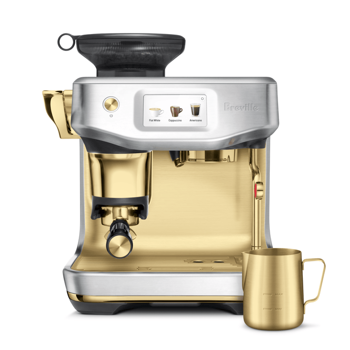 Breville Barista Touch Impress Automatic Espresso Machine, Brushes Steel Brass 