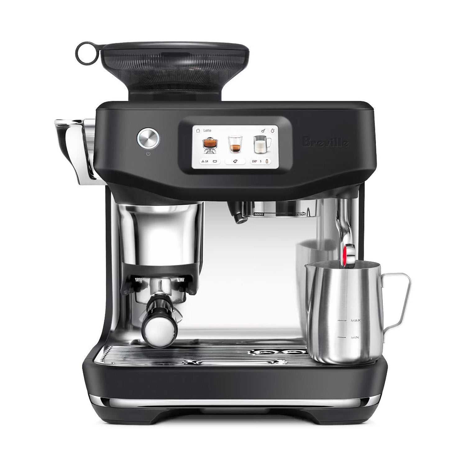 Breville Barista Touch Impress Automatic Espresso Machine, Black Truffle #BES881BTR