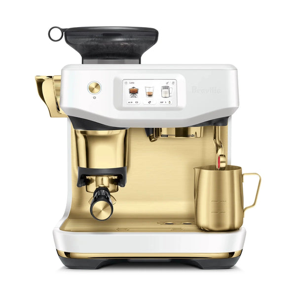 Breville Barista Touch Impress Automatic Espresso Machine, Sea Salt Brass #BES881SSB
