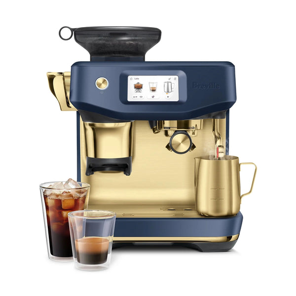 Breville Barista Touch Impress Automatic Espresso Machine, Damson Blue Brass #BES881DBB