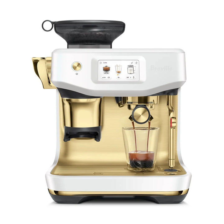 Breville Barista Touch Impress Automatic Espresso Machine, Sea Salt Brass 
