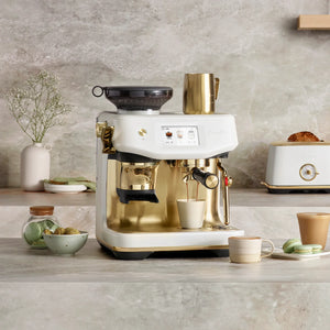 Breville Barista Touch Impress Automatic Espresso Machine, Sea Salt Brass #BES881SSB