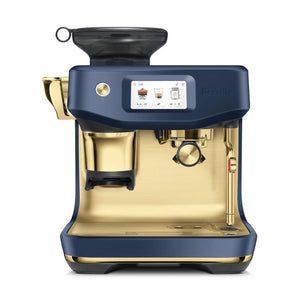 Breville Barista Touch Impress Automatic Espresso Machine, Damson Blue Brass #BES881DBB