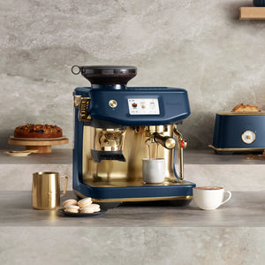 Breville Barista Touch Impress Automatic Espresso Machine, Damson Blue Brass #BES881DBB