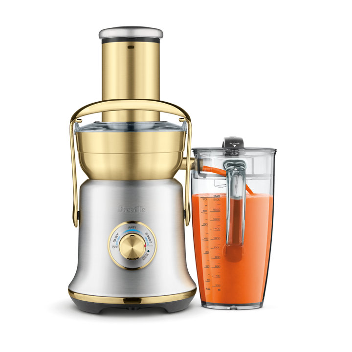 Breville Juice Fountain Cold XL Juicer, Brushed Steel Brass 
