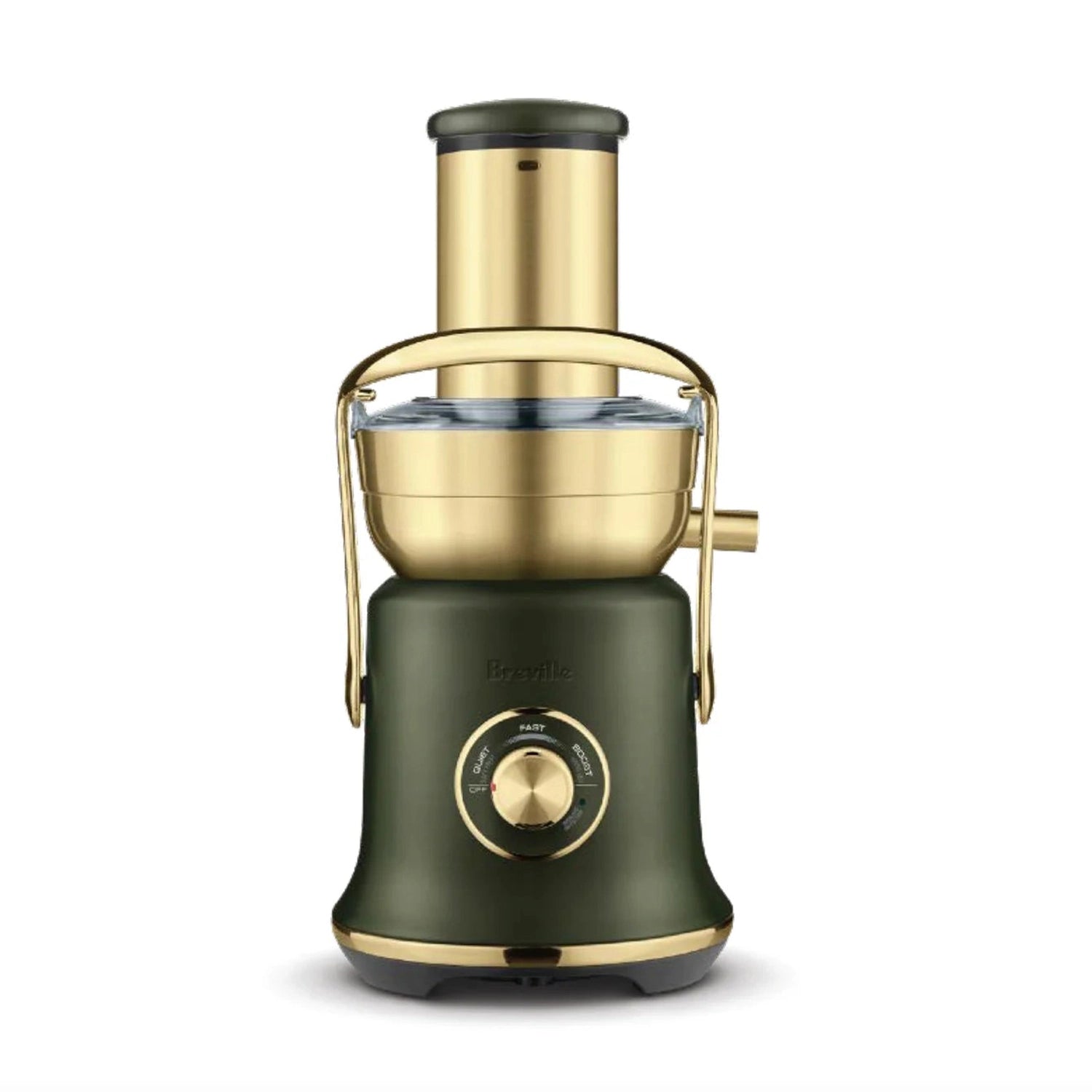 Breville Juice Fountain Cold XL Juicer, Olive Tapenade Brass #BJE830OLB