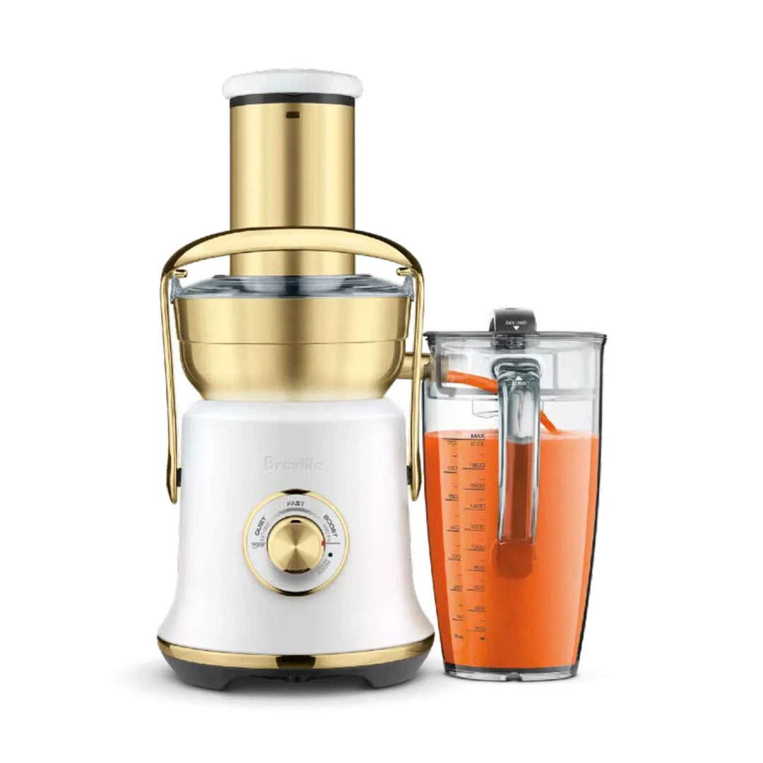 Breville Juice Fountain Cold XL Juicer, Sea Salt Brass 
