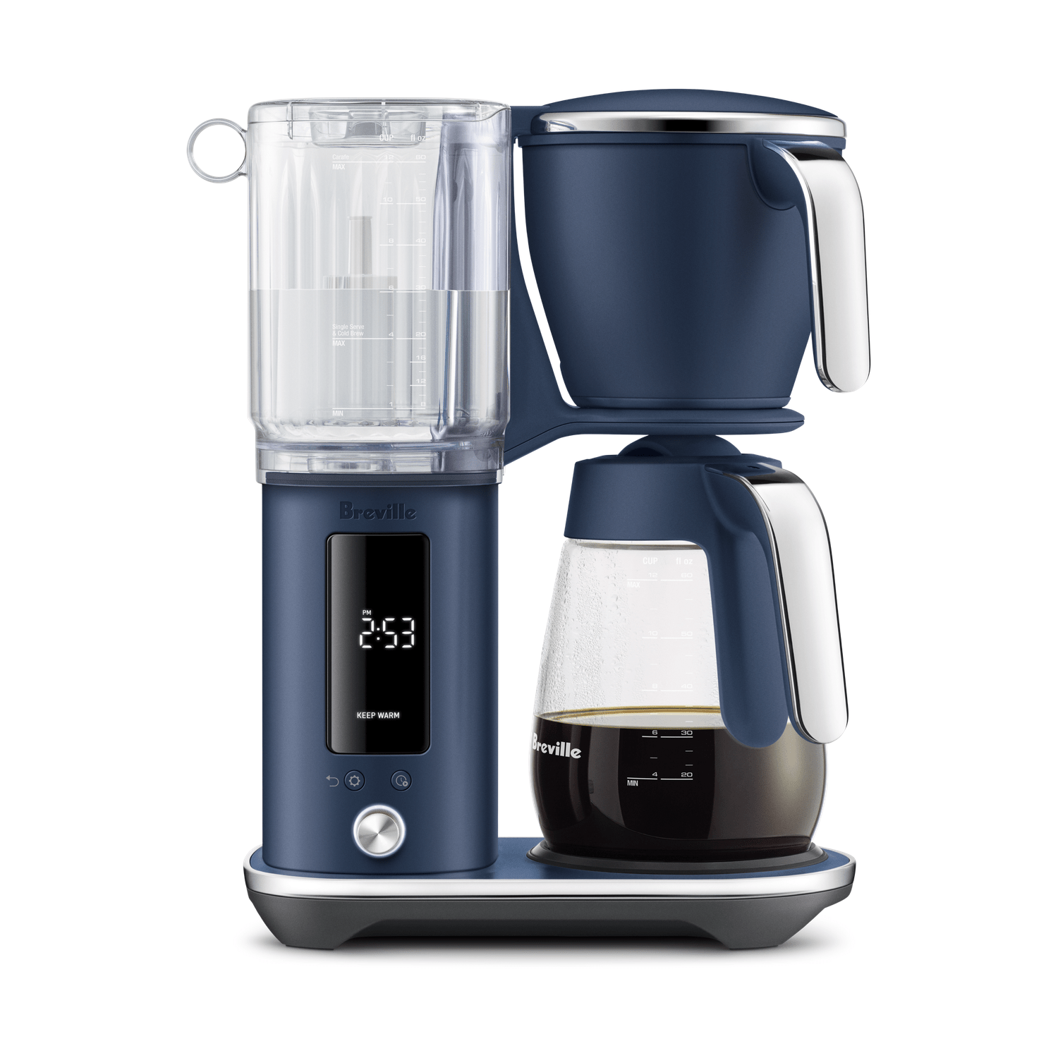 Breville Luxe Precision Brewer Damson Blue, Glass Carafe, BDC415DBL1BNA1