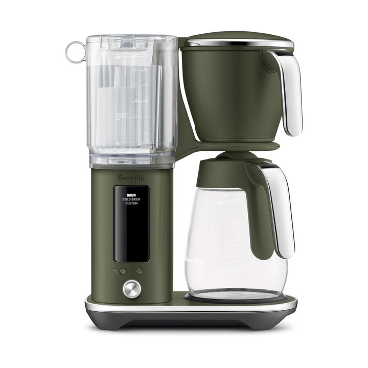 Breville Luxe Precision Brewer Olive Tapanade, Glass Carafe, 