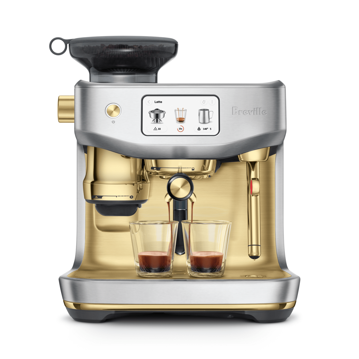 Breville Oracle Jet Espresso Machine, Brushed Steel Brass #BES985BSB