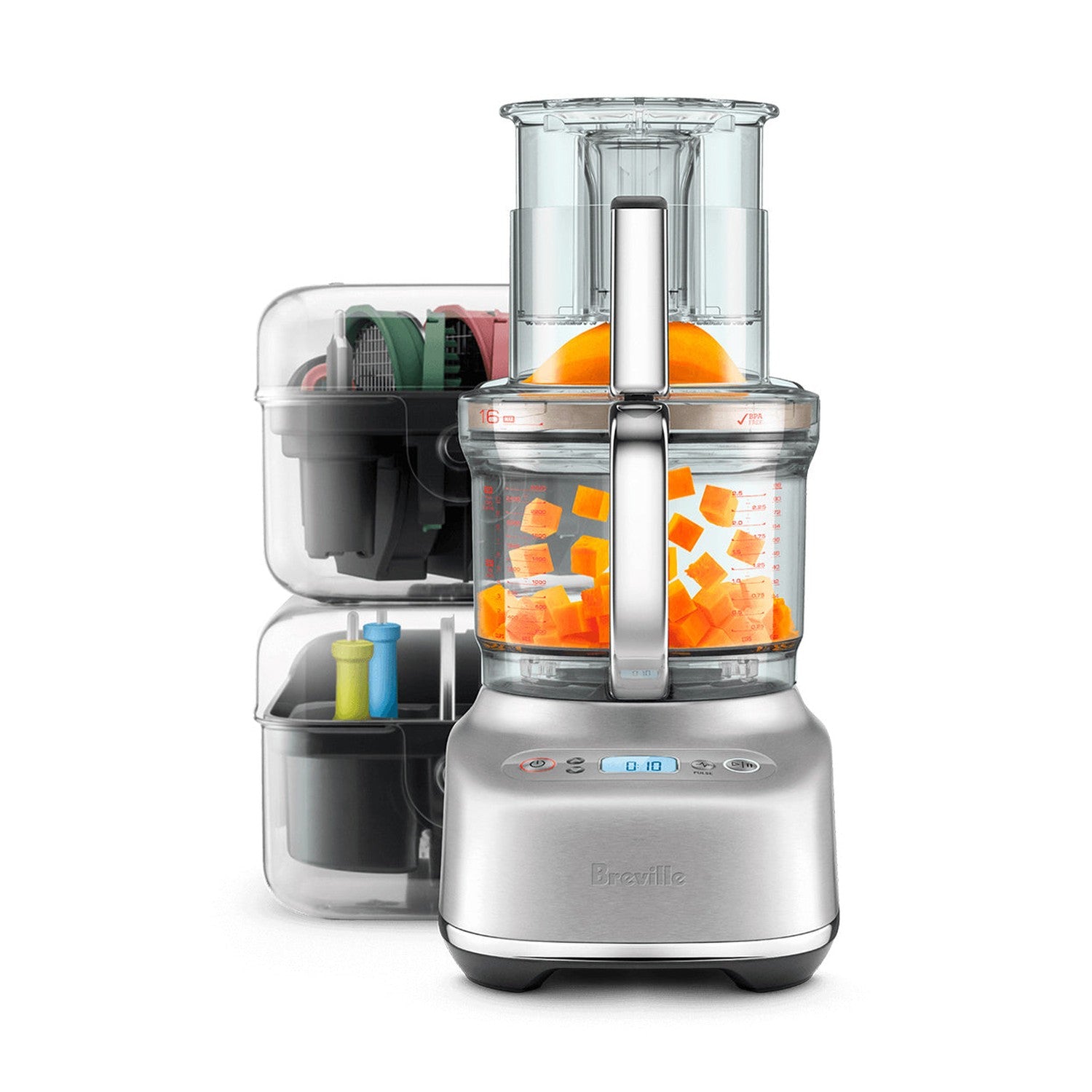 Breville Paradice 16 Food Processor, Brushed Stainless Steel #BFP838BSS1BNA1