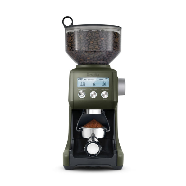 Breville Smart Grinder Pro Conical Burr Grinder, Olive Tapenade #BCG820OLT