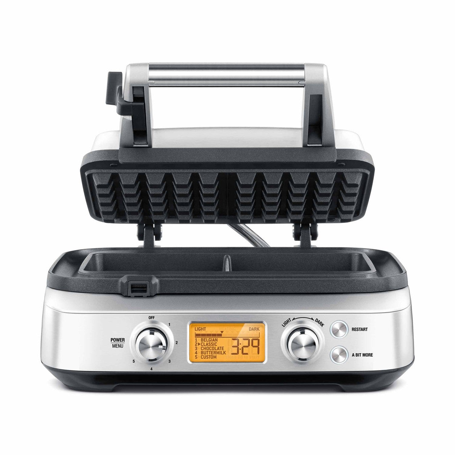 Breville Smart Waffle Pro 2-Slice Waffle Maker, Brushed Stainless Steel #BWM6201BCA1