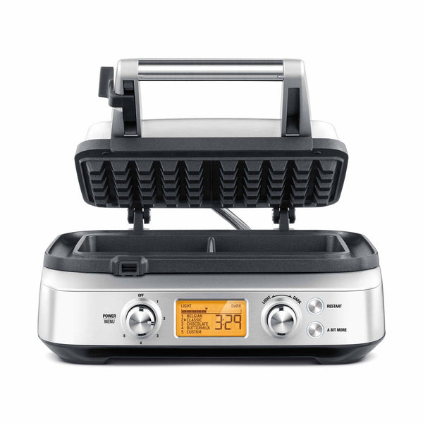 Breville Smart Waffle Pro 2-Slice Waffle Maker, Brushed Stainless Steel #BWM6201BCA1