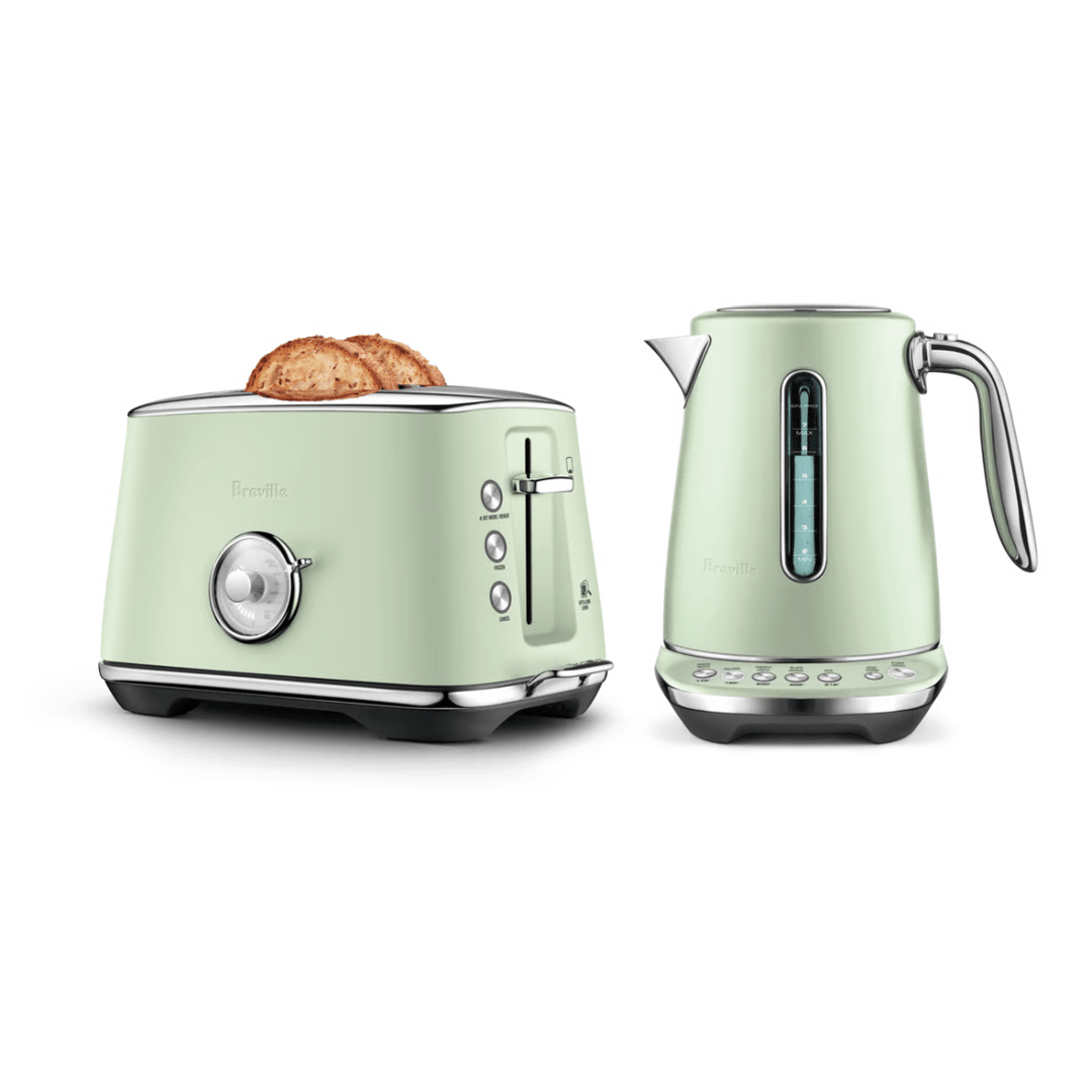 Breville The Smart Luxe Duo Toaster &amp; Kettle, Frosted Sage