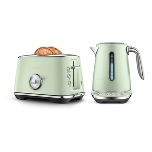 Breville The Smart Luxe Duo Toaster & Kettle, Frosted Sage