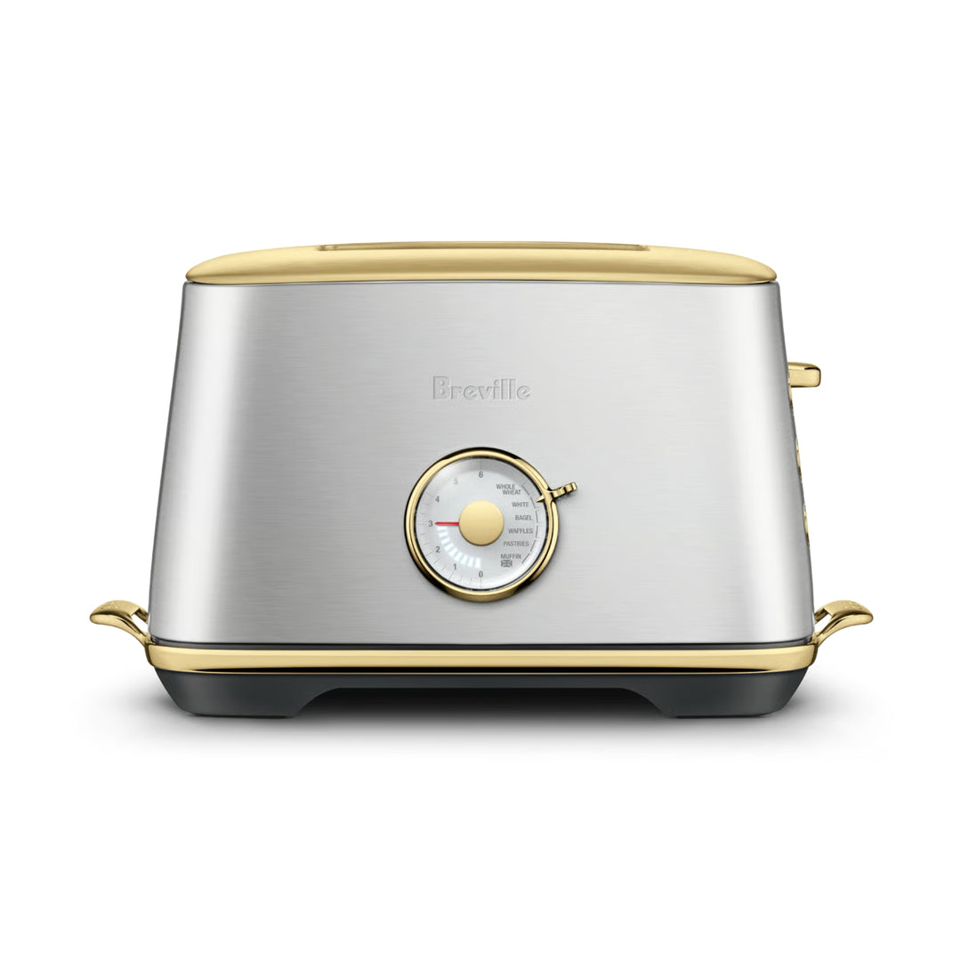 Breville The Toast Select Luxe Toaster, Brushed Steel Brass 