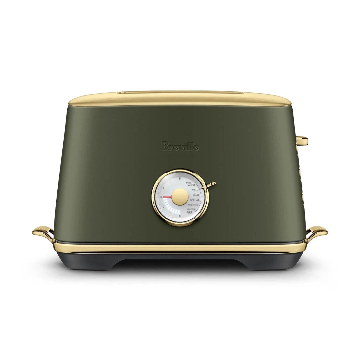 Breville The Toast Select Luxe Toaster, Olive Tapenade Brass #BTA735OLB