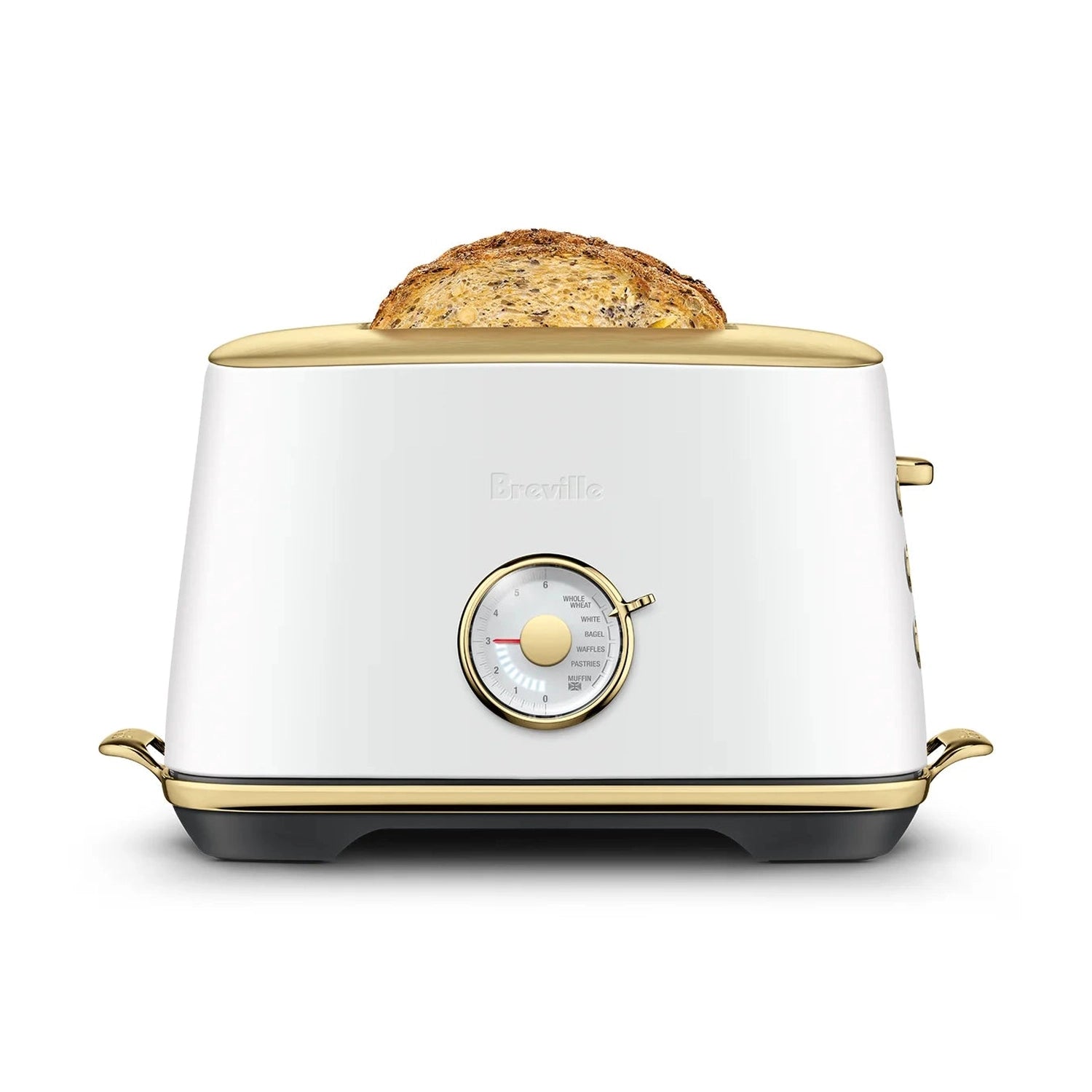 Breville The Toast Select Luxe Toaster, Sea Salt Brass #BTA735SSB
