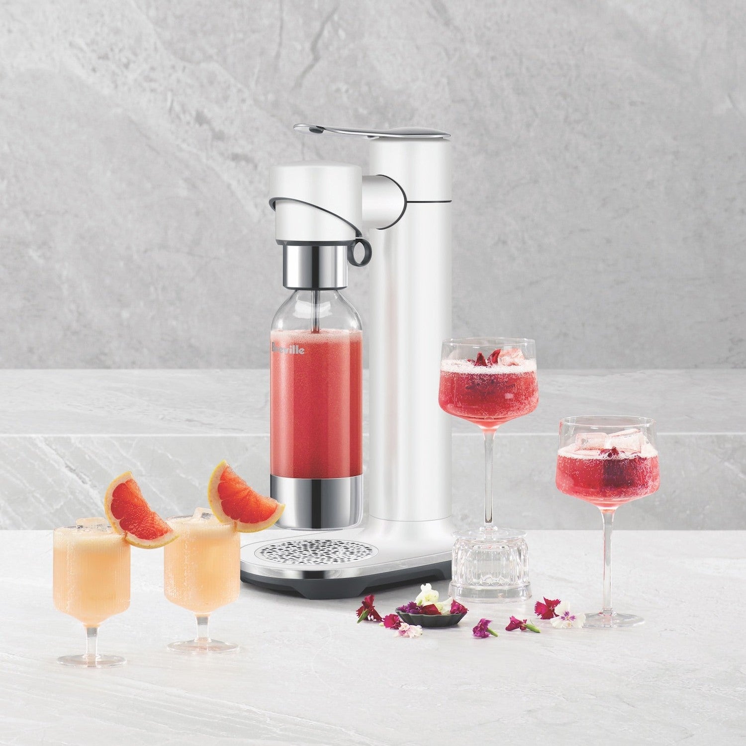 Breville the Infizz Fusion Sparkling Water Maker, Sea Salt #BCA800SST0ZNA1