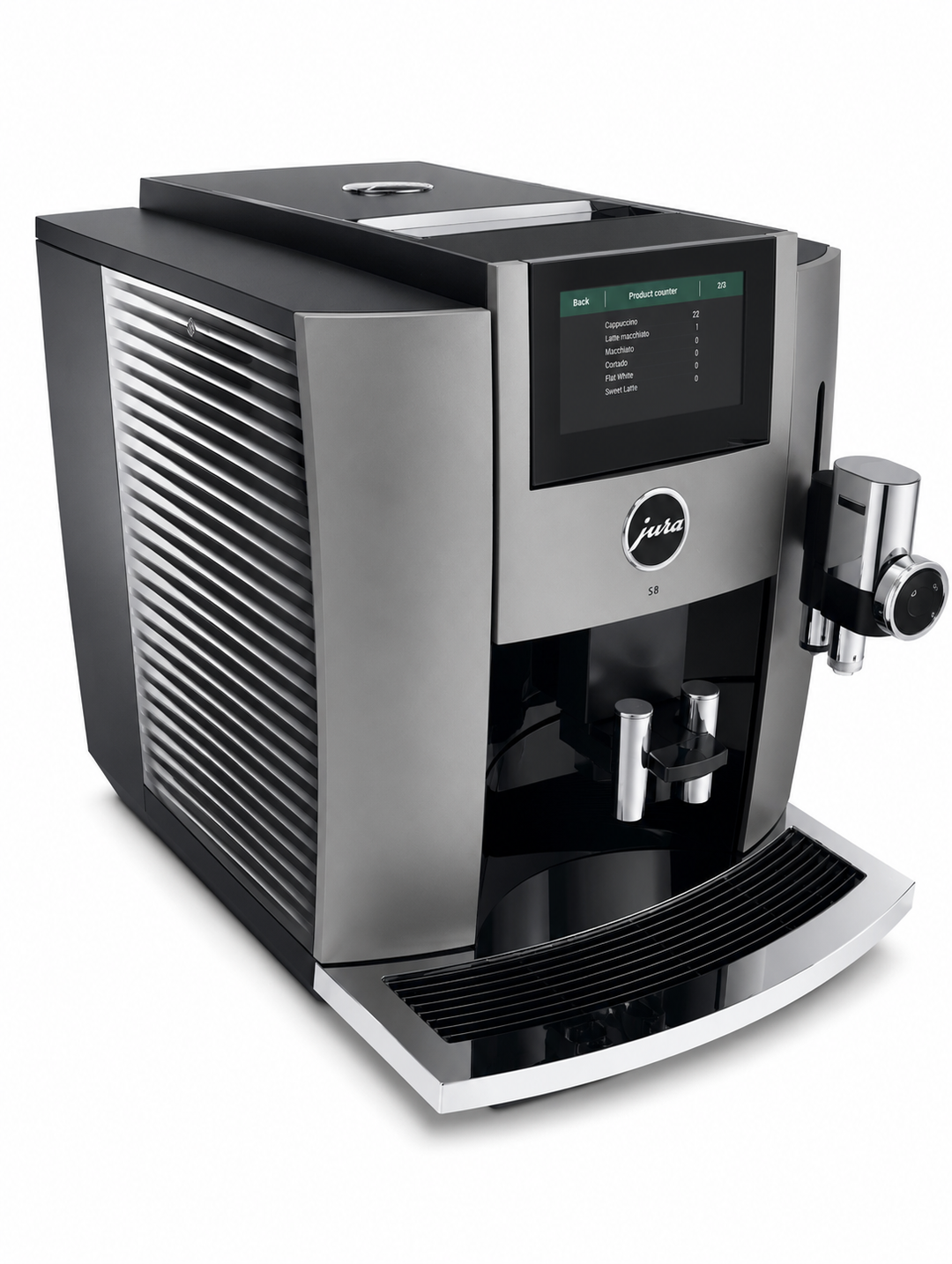 Machine à expresso automatique Jura S8, inox foncé 