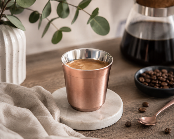 I.XXI Stainless Steel Double Wall 150ml Espresso Cup, Copper