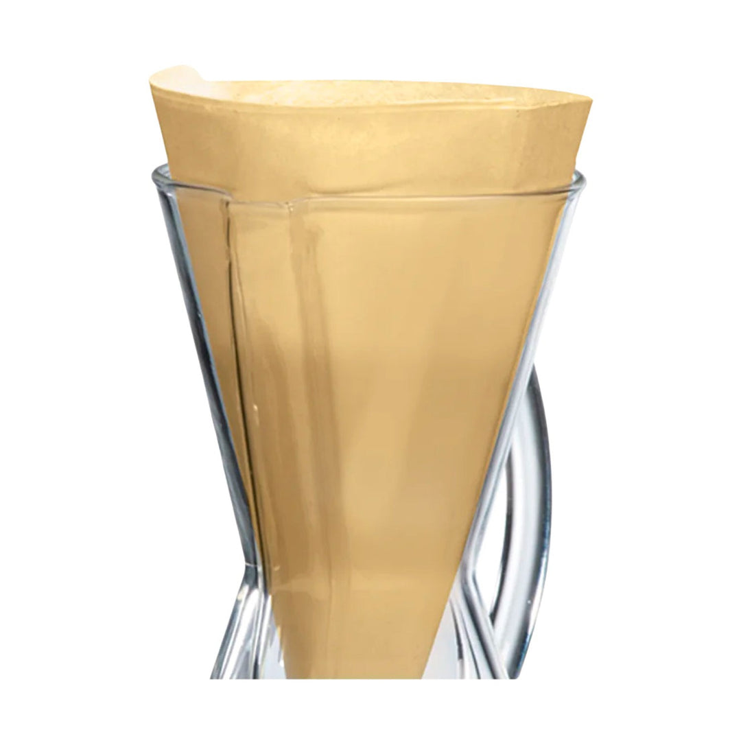 Chemex Bonded Filters FP-2 Unfolded Half Moon, Natural