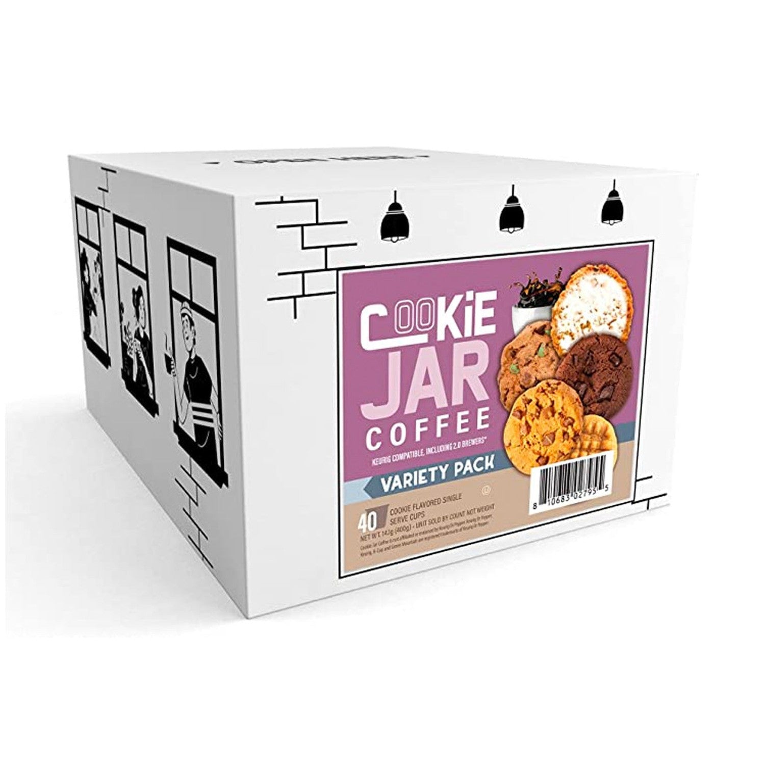 Cookie Jar Flavoured Variety Pack Single Serve Coffee, 40 Pack