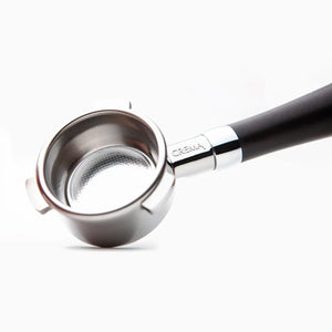 Crema 58mm Bottomless Portafilter, Medium Dark Sandalwood