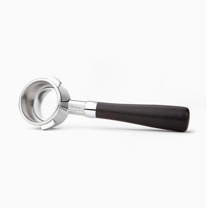 Crema 58mm Bottomless Portafilter, Medium Dark Sandalwood