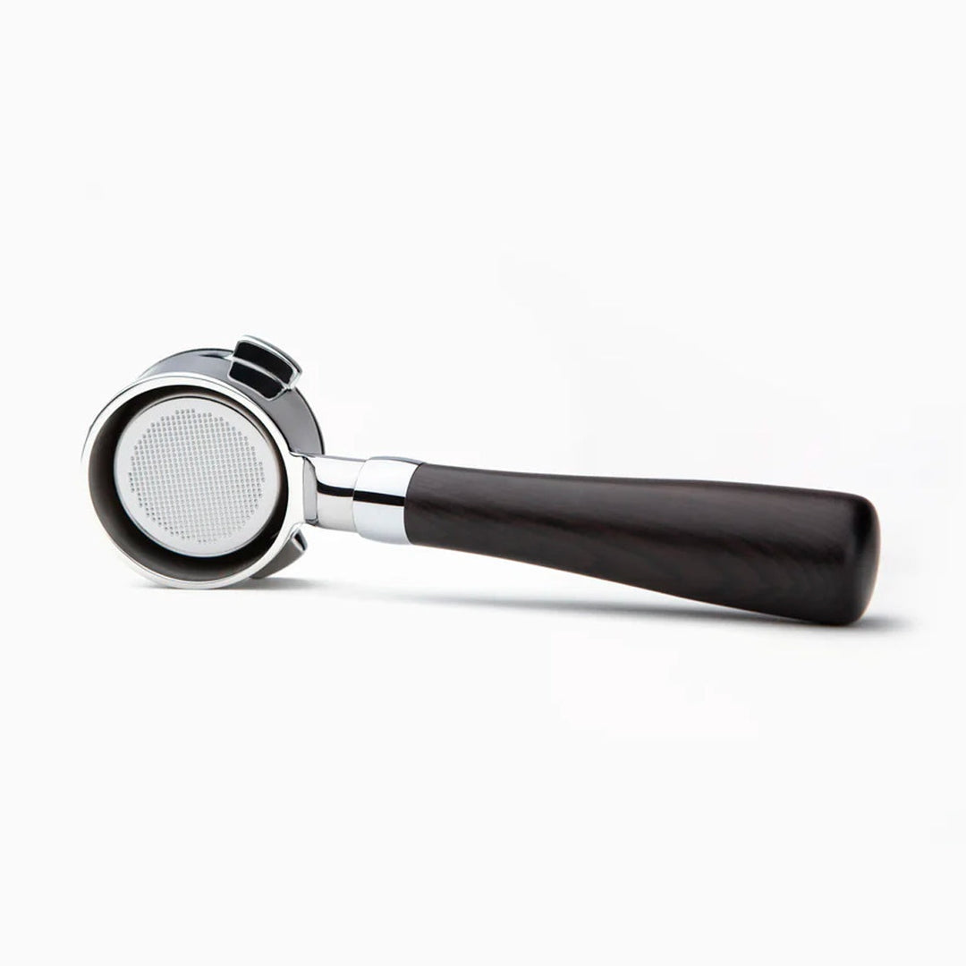 Crema 58mm Bottomless Portafilter, Medium Dark Sandalwood