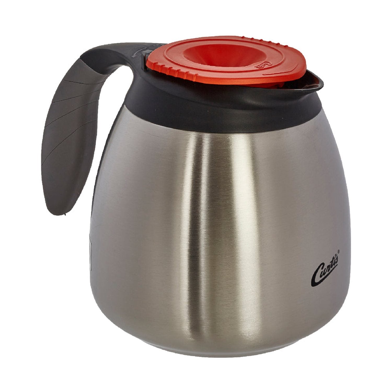 Curtis 64 oz Seamless SS Exterior/Liner Pourpot with Brew-Thru Decaf Lid #CLXP6401S100D