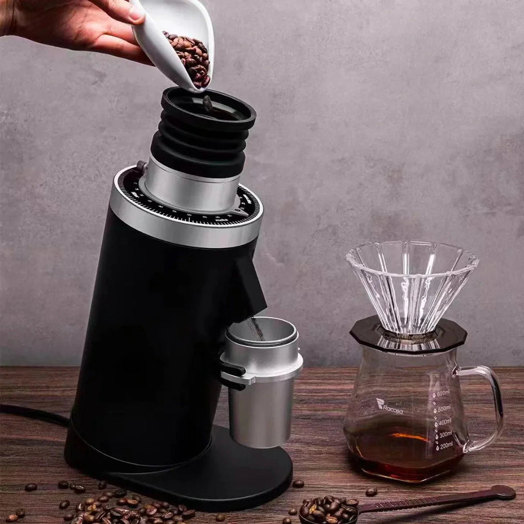 DF64 Gen 2 Coffee Grinder with Red Titanium Burrs, Black