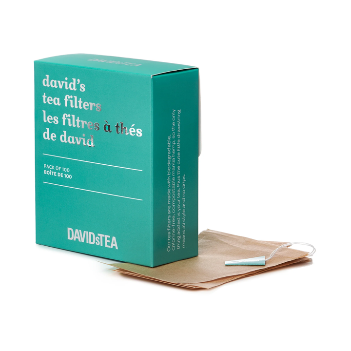 DavidsTea Filter Tea Bags, 100 Pack